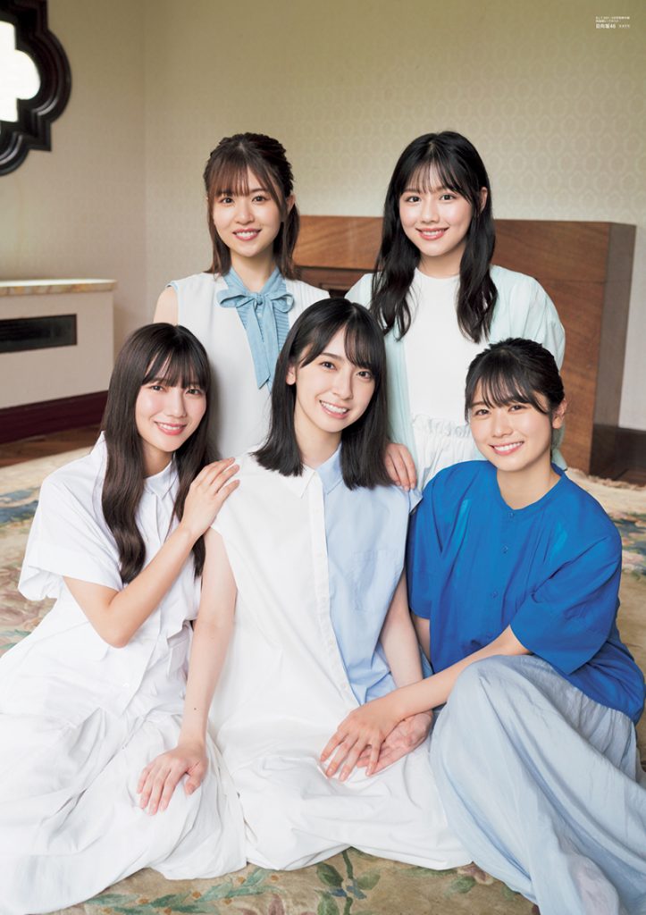 「B.L.T.2021年12月号」付録、金村美玖＆河田陽菜＆丹生明里＆松田好花＆渡邉美穂両面超ビッグポスター