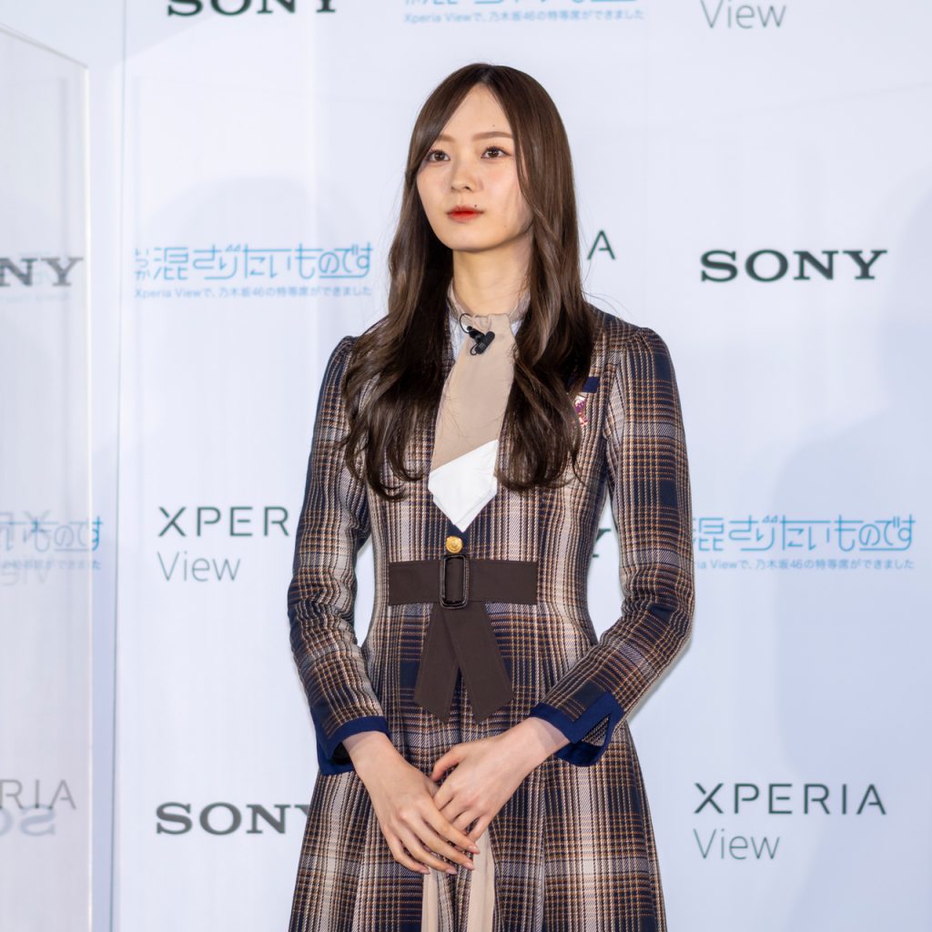 「Xperia View×乃木坂46 VRコンテンツ発表会」に出席した乃木坂46・梅澤美波