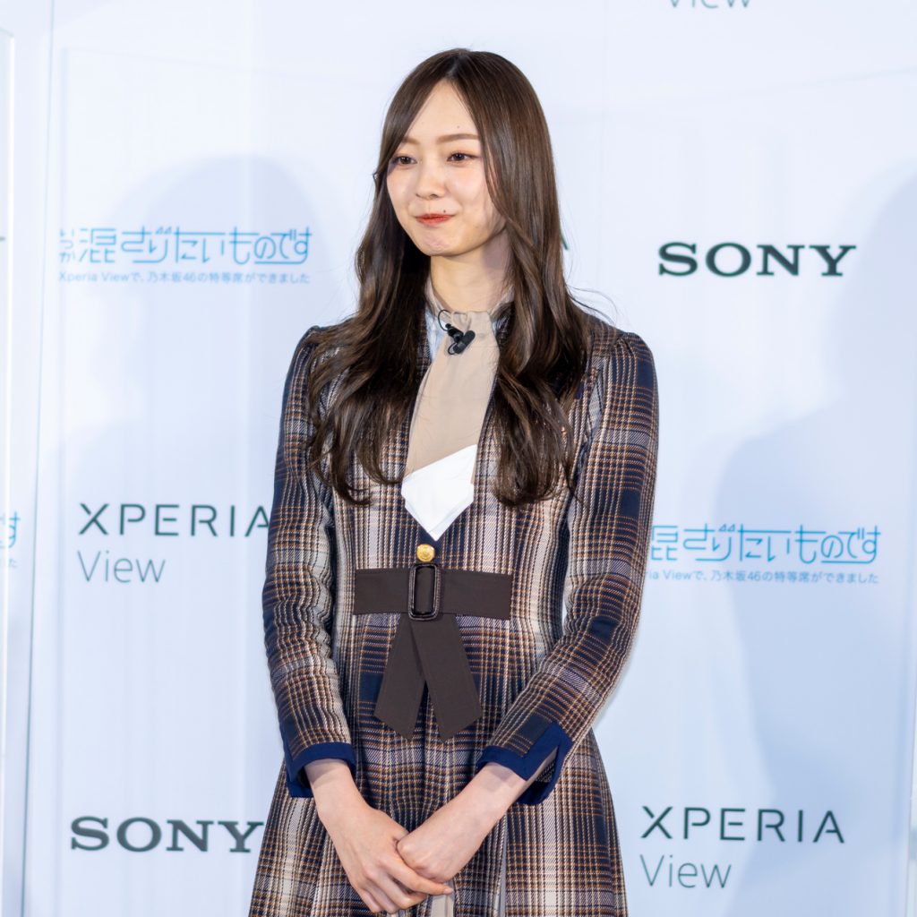 「Xperia View×乃木坂46 VRコンテンツ発表会」に出席した乃木坂46・梅澤美波