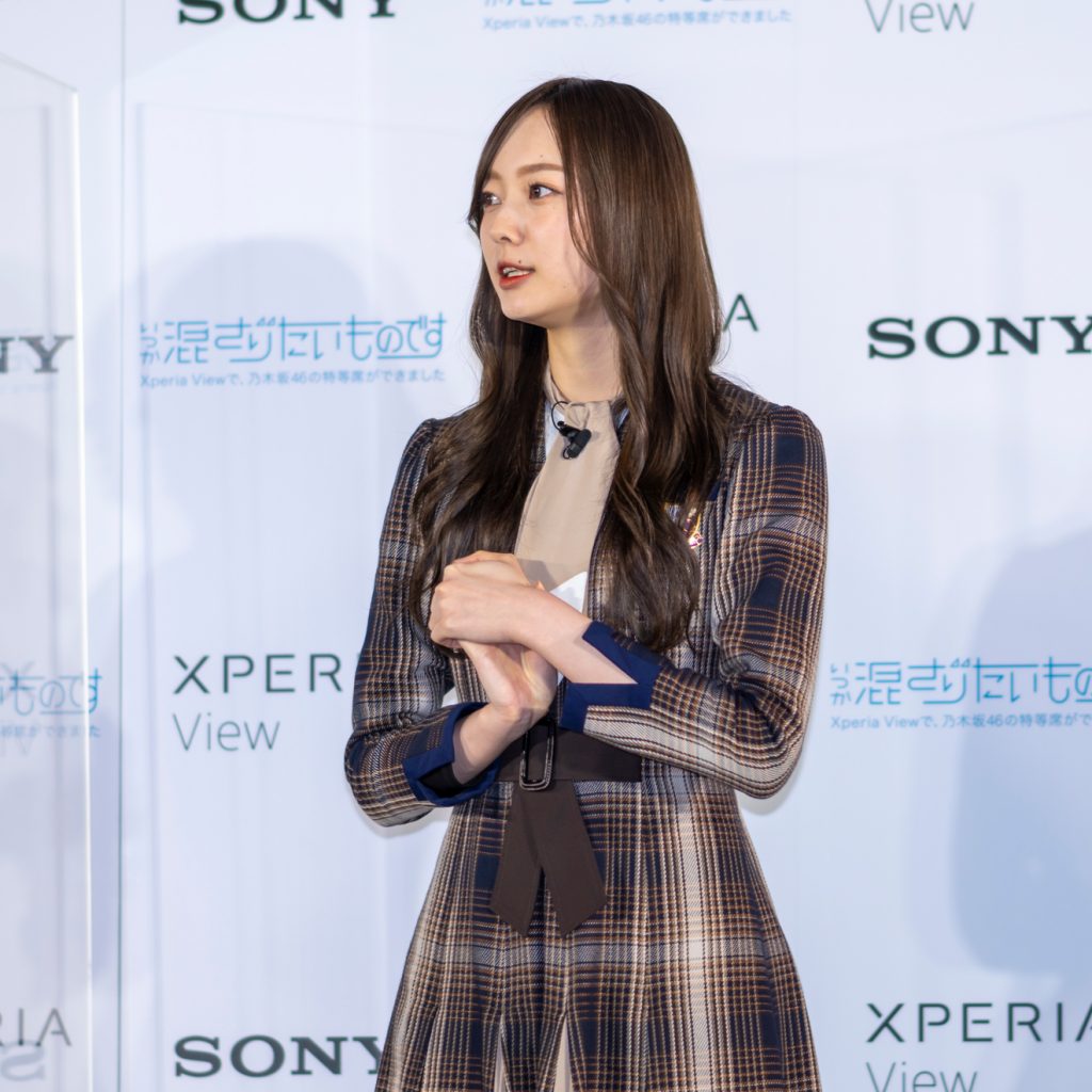 「Xperia View×乃木坂46 VRコンテンツ発表会」に出席した乃木坂46・梅澤美波