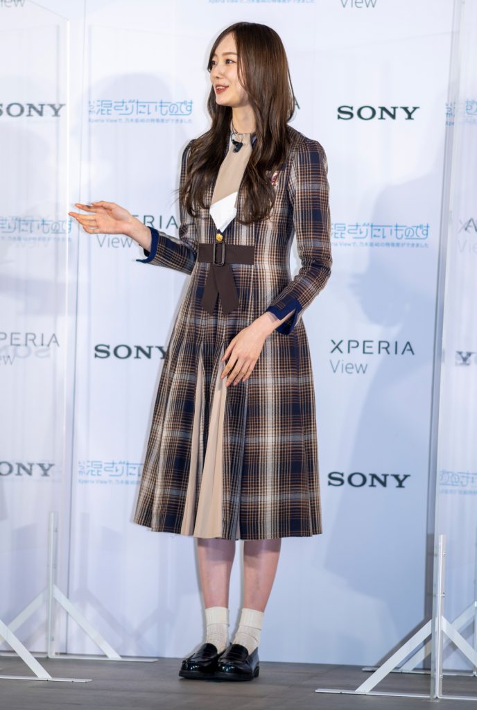 「Xperia View×乃木坂46 VRコンテンツ発表会」に出席した乃木坂46・梅澤美波