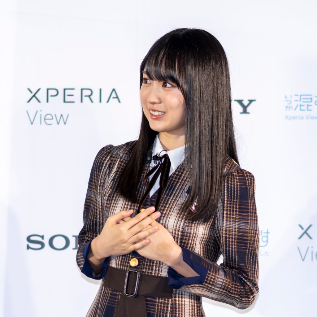 「Xperia View×乃木坂46 VRコンテンツ発表会」に出席した乃木坂46・賀喜遥香