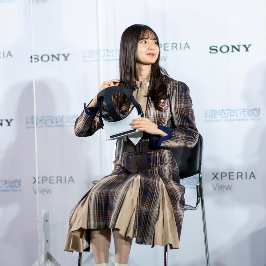 「Xperia View×乃木坂46 VRコンテンツ発表会」に出席した乃木坂46・齋藤飛鳥