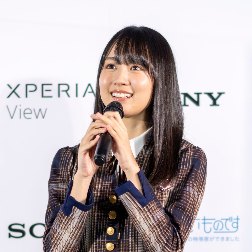 「Xperia View×乃木坂46 VRコンテンツ発表会」に出席した乃木坂46・賀喜遥香