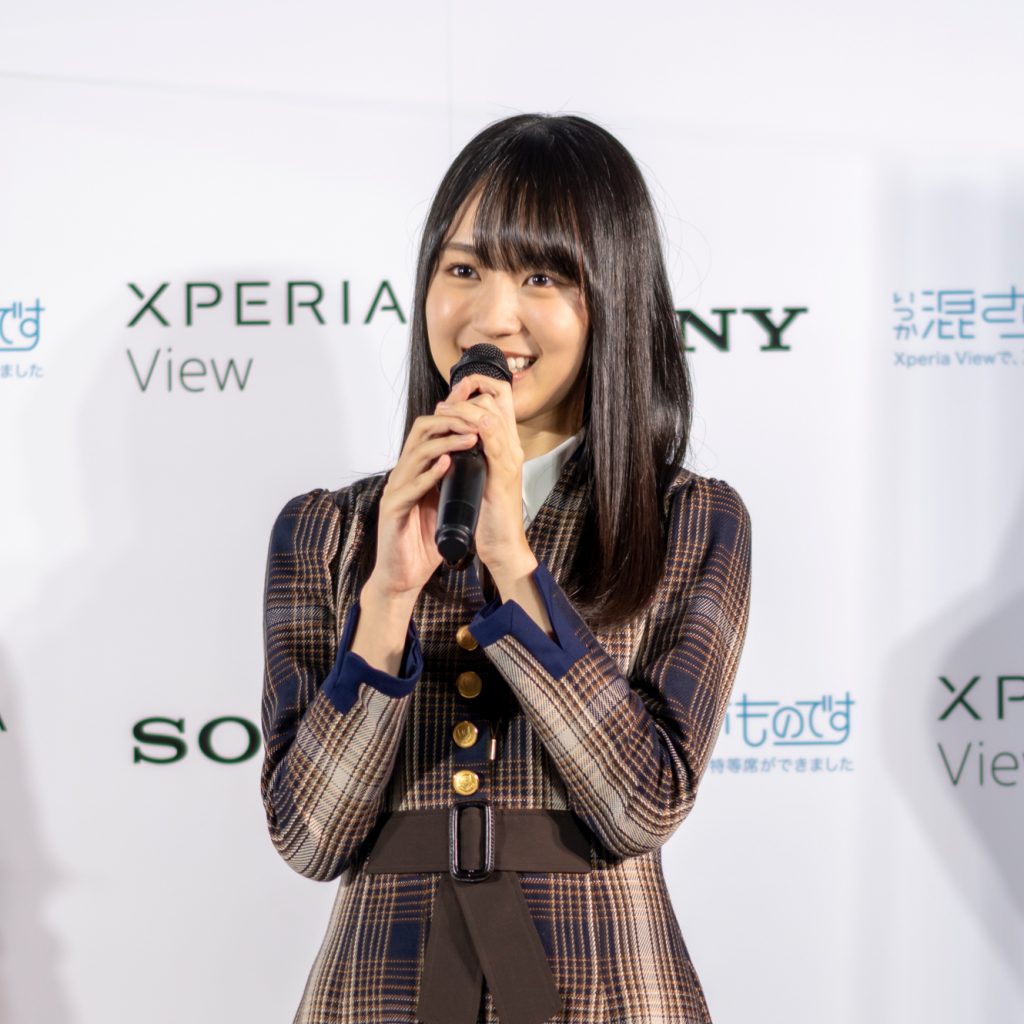 「Xperia View×乃木坂46 VRコンテンツ発表会」に出席した乃木坂46・賀喜遥香