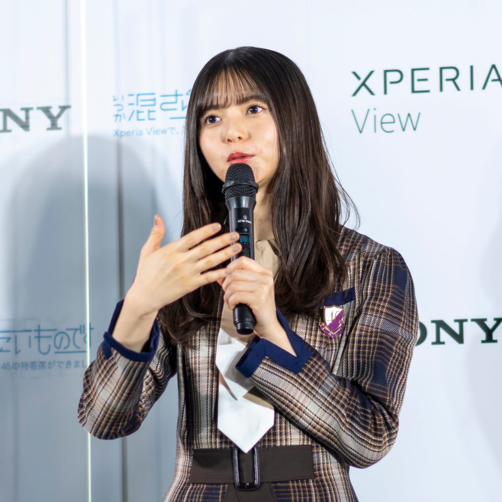 「Xperia View×乃木坂46 VRコンテンツ発表会」に出席した乃木坂46・齋藤飛鳥