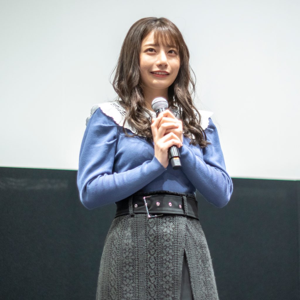 映画「兵馬俑の城」舞台あいさつに出席した鈴木優香