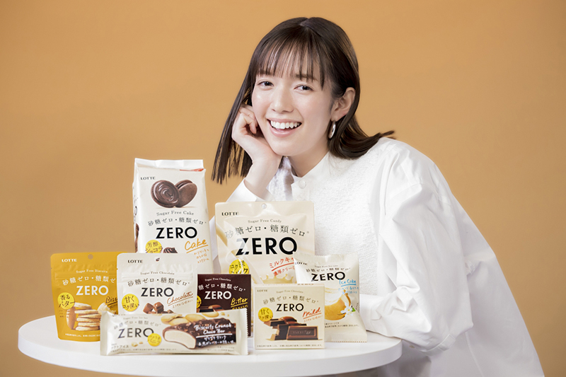 ロッテ「ZERO」新CMに出演する佐藤栞里