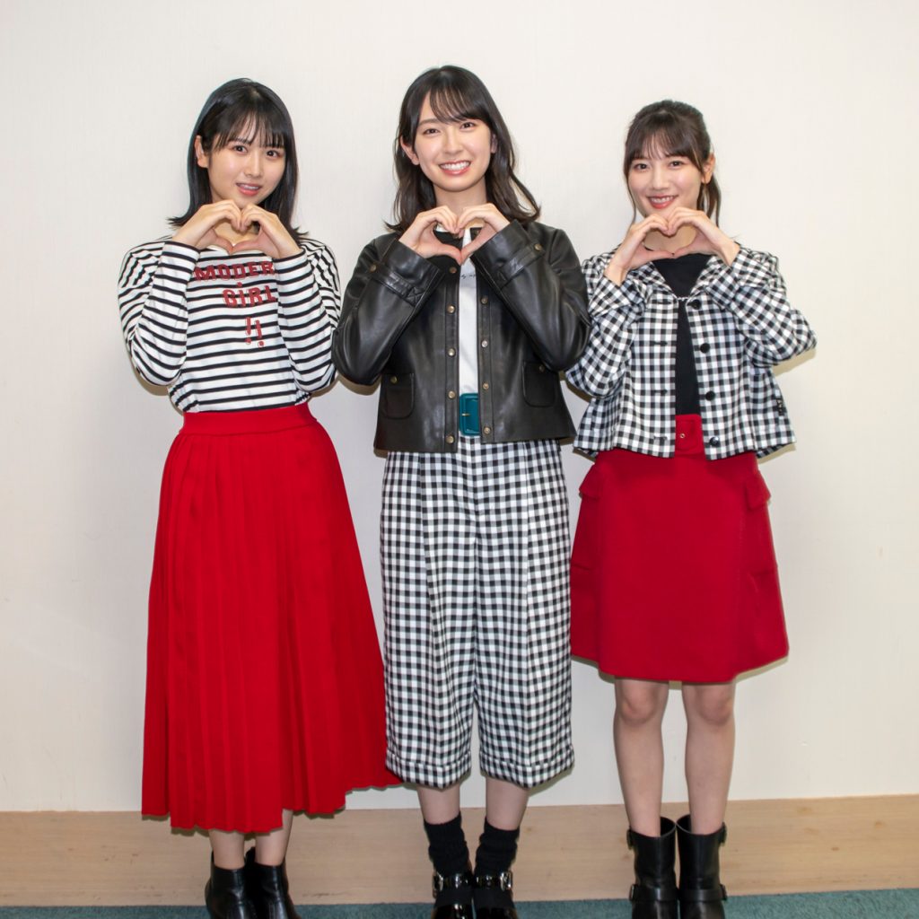 日向坂46上村ひなの、金村美玖、河田陽菜にインタビュー