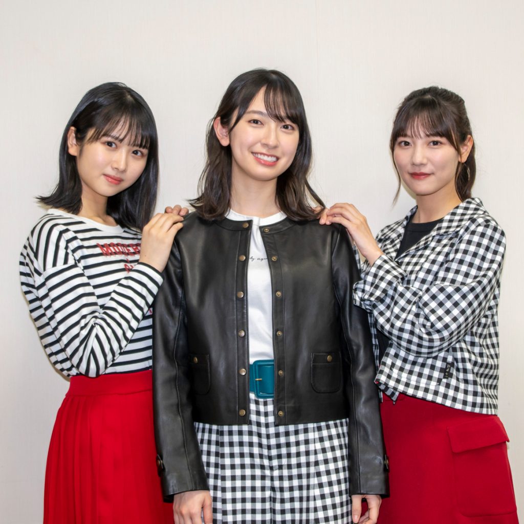 日向坂46上村ひなの、金村美玖、河田陽菜にインタビュー