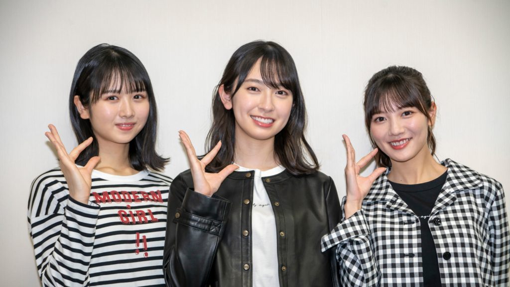 日向坂46上村ひなの、金村美玖、河田陽菜にインタビュー