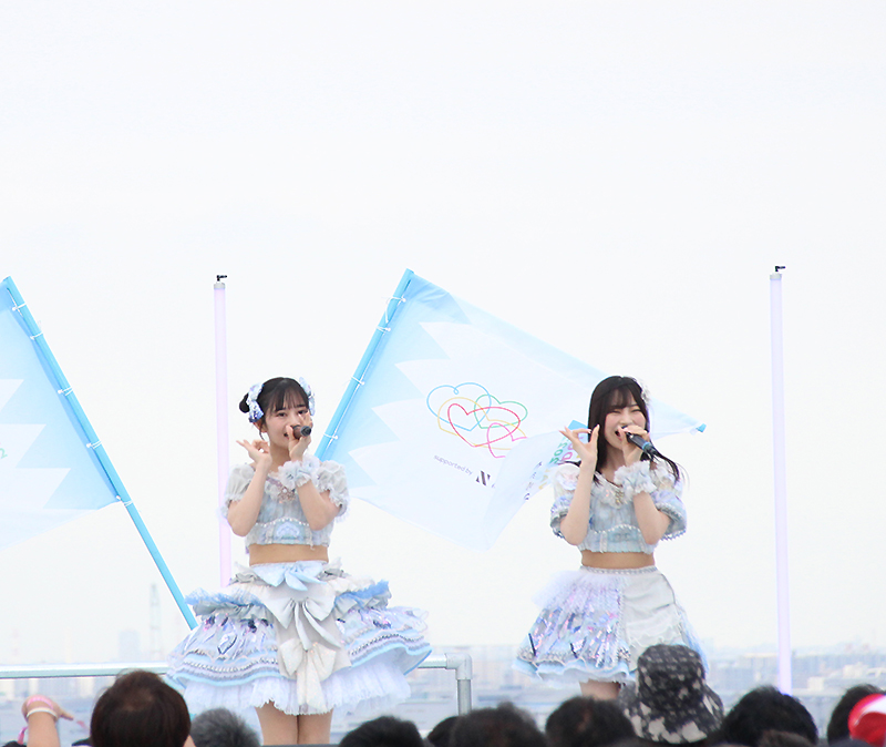 「TOKYO IDOL FESTIVAL 2022」SKY STAGEに出演した＃ババババンビ