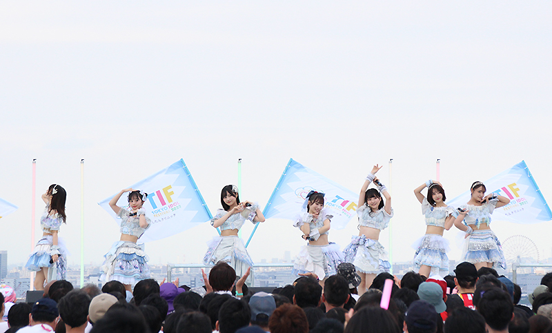 「TOKYO IDOL FESTIVAL 2022」SKY STAGEに出演した＃ババババンビ