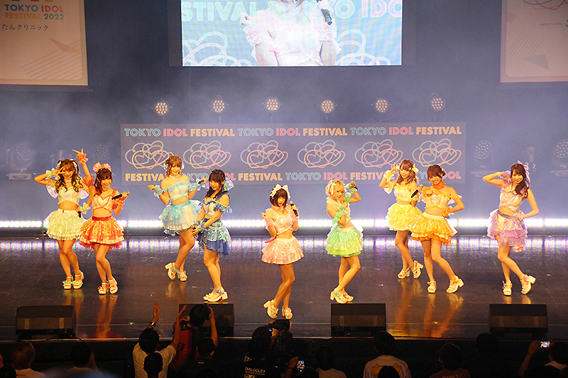 えなこ、伊織もえ、よきゅーんらPPE41が「TOKYO IDOL FESTIVAL 2022」のHOT STAGEに登場