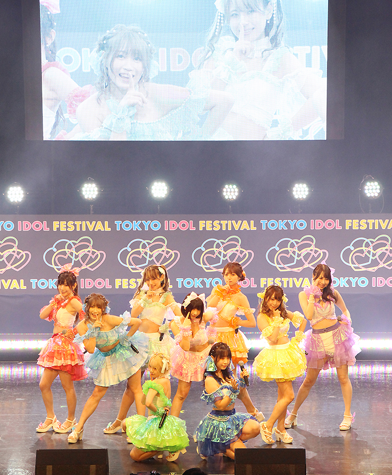 えなこ、伊織もえ、よきゅーんらPPE41が「TOKYO IDOL FESTIVAL 2022」のHOT STAGEに登場