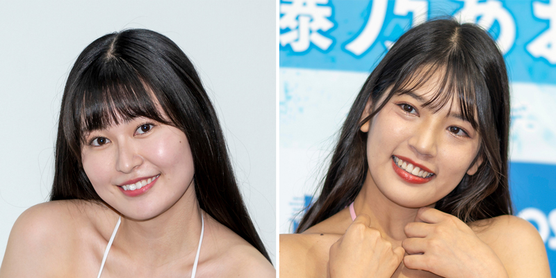 人気グラビアアイドルの未梨一花と藤乃あおい