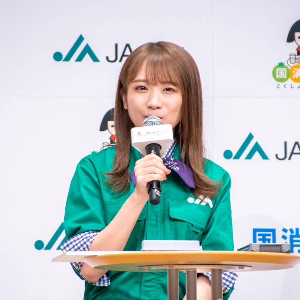 JAグループ「国消国産」プロモーション・新CM記者発表会に出席した乃木坂46秋元真夏