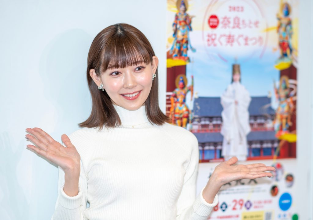 「大立山まつり」PRイベントに出席した渡辺美優紀