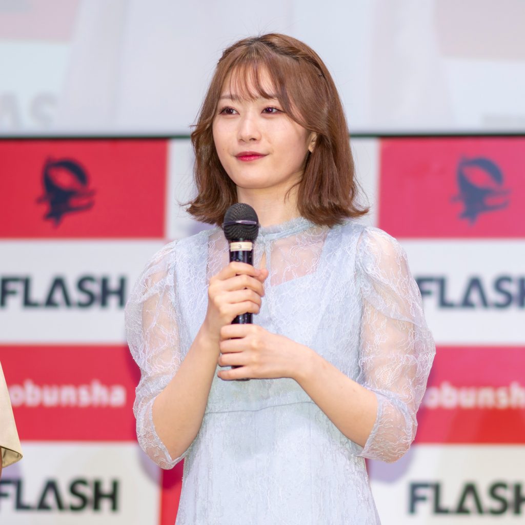 「ミスFLASH2023」グランプリ発表会見より笹岡郁未