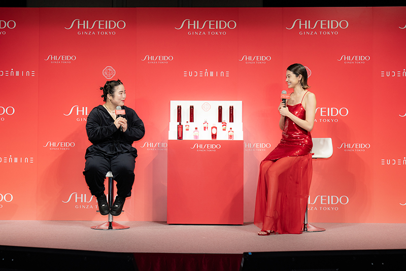 「SHISEIDO」新ブランドアンバサダー就任発表会に出席した森星ゆりやんレトリィバァ