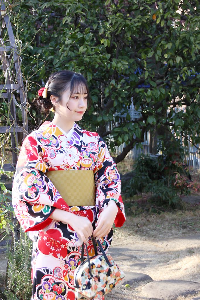 「近代麻雀着物祭in鳩山会館」に参加した、かこちゃん(菅谷夏子)