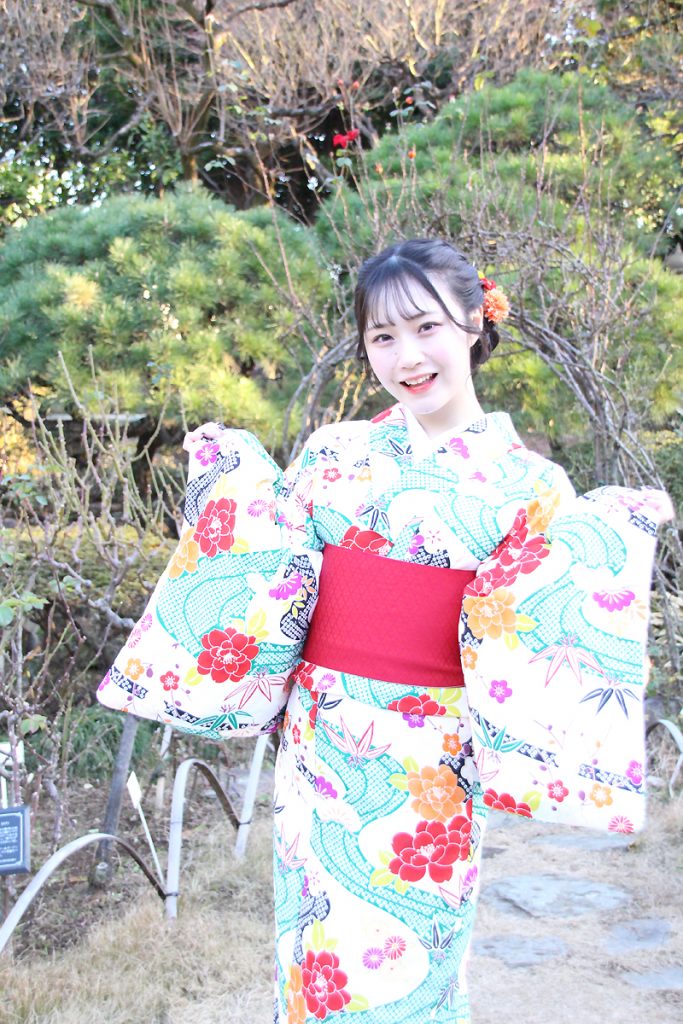 「近代麻雀着物祭in鳩山会館」に参加した、かこちゃん(菅谷夏子)