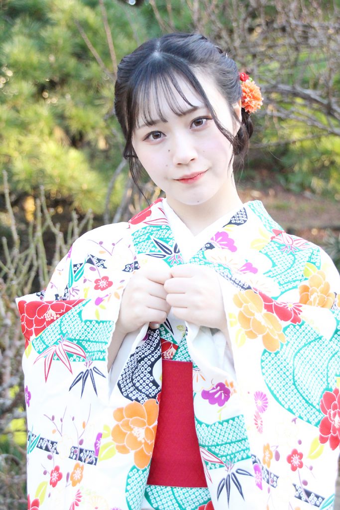 「近代麻雀着物祭in鳩山会館」に参加した、かこちゃん(菅谷夏子)