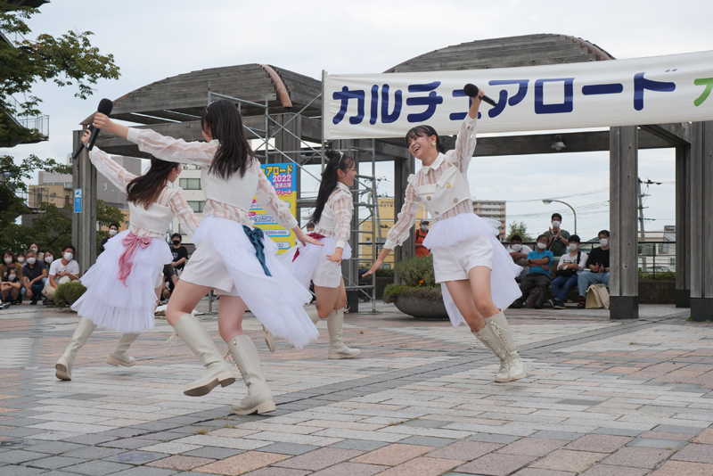 今後のことなどについて語った、りんご娘のピンクレディ、スターキングデリシャス、はつ恋ぐりん、金星