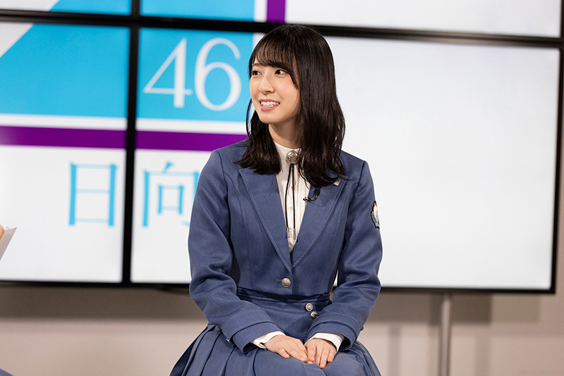 特別番組「日向坂46『One choice』発売記念スペシャル」に出演する金村美玖