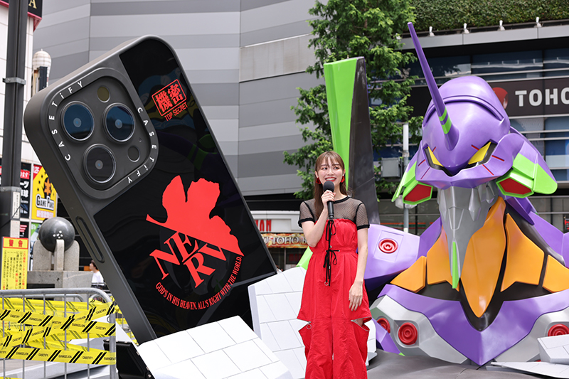 「EVANGELION×CASETiFY」コラボイベントに出席した内田理央