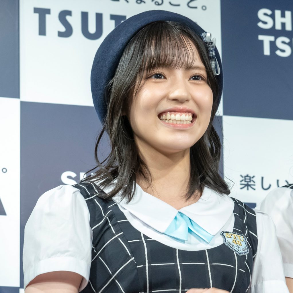 「STU48 6th Anniversary Concert Documentary Book」発売記念取材会に出席したSTU48岩田陽菜