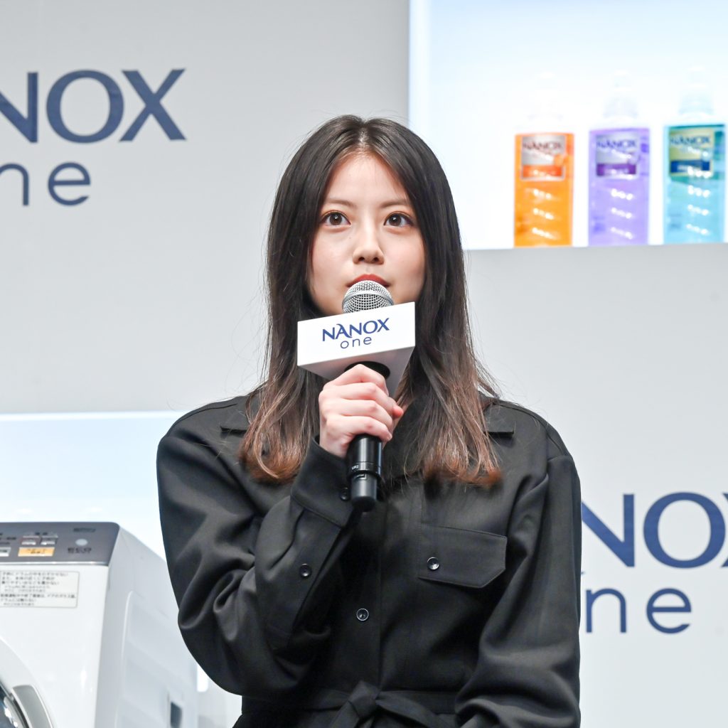 「NANOX one(ナノックス ワン)」新CM発表会に出席した今田美桜