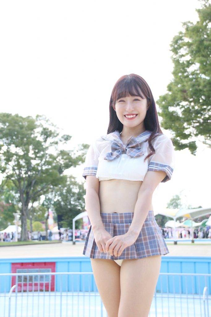 アイドルグループ・えすれあるの汐咲玲亜が「近代麻雀水着祭2023」に出演した