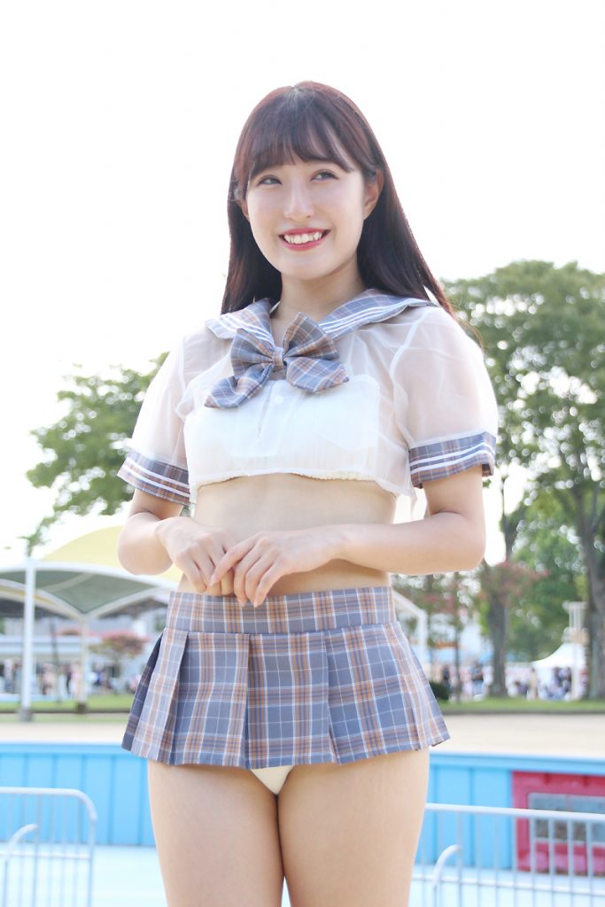 アイドルグループ・えすれあるの汐咲玲亜が「近代麻雀水着祭2023」に出演した