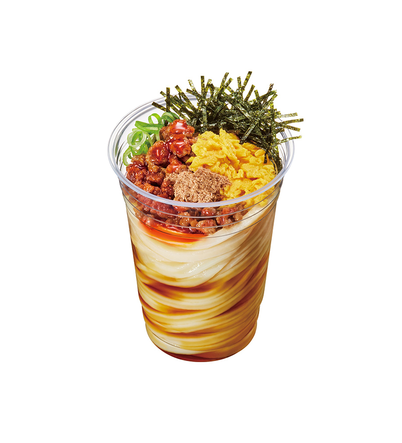 『ピリ辛肉そぼろぶっかけうどん』490円