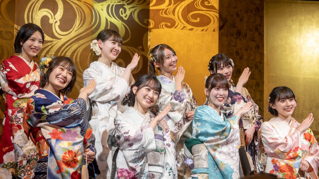 乃木坂46「新成人式」に出席した清宮レイ、一ノ瀬美空、岩本蓮加、川﨑桜、林瑠奈、松尾美佑、黒見明香、岡本姫奈