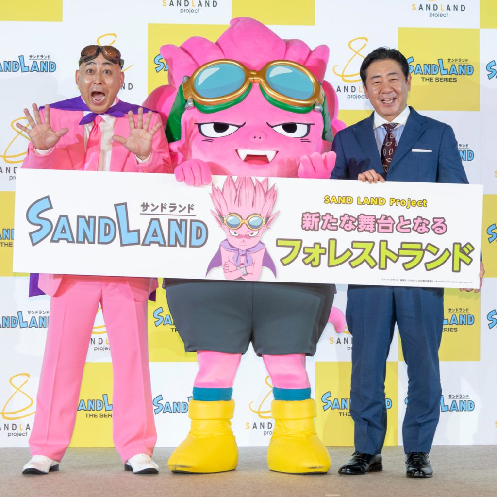 「SAND LAND Project発表会」に出席した錦鯉