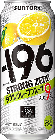 【糖類ゼロ プリン体ゼロ】 -196 ストロングゼロ ダブルグレープフルーツ [サントリー チューハイ 500ml×24本 ] イチキューロク