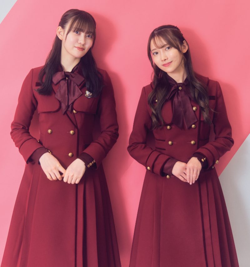 乃木坂46の中間期生として支える四期生の松尾美佑(左)と黒見明香(右)