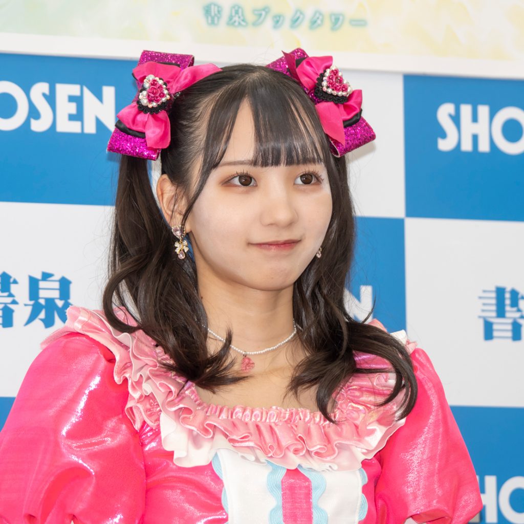 「ずぶ濡れSKE48 Team E」発売記念取材会に出席した末永桜花