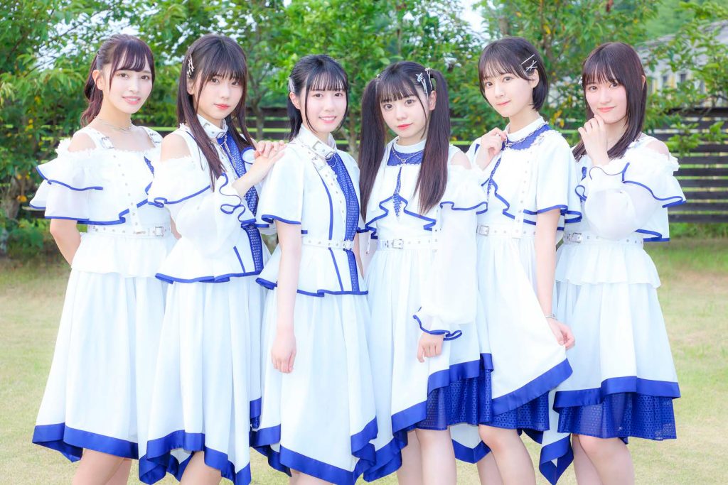 アイドルグループ「my fav(マイファブ)」左から川又あん奈、西村瑠香、黒瀬梨花、園田一花、古松華、田中美帆