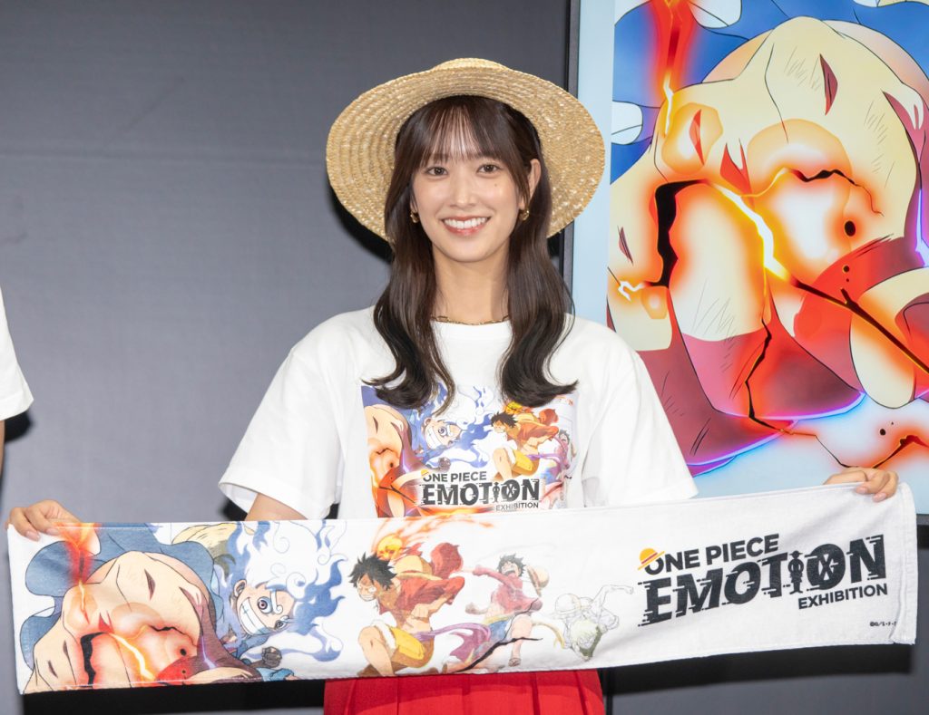 TVアニメ放送25周年記念イベント「ONE PIECE EMOTION」オープニングセレモニーに出席した日向坂46佐々木久美