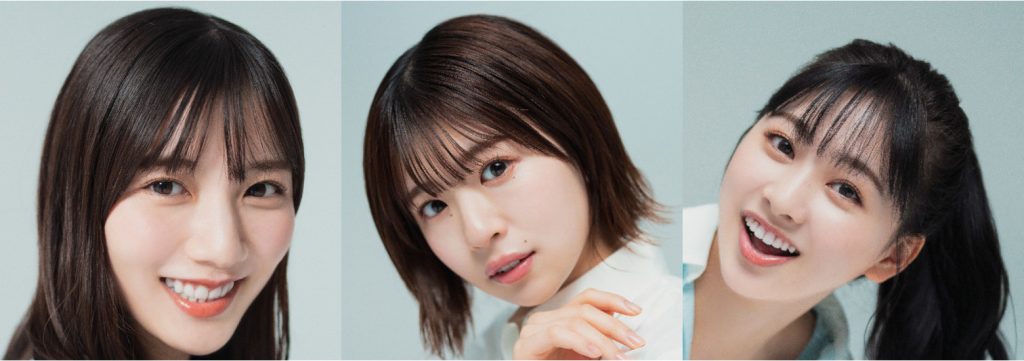 「ひなたフェス」について語った、河田陽菜(左)、松田好花(中央)、富田鈴花(右)