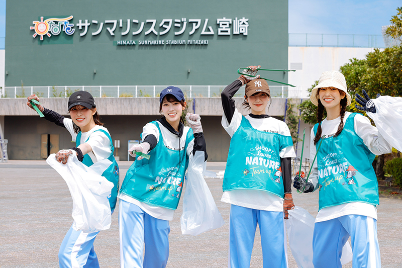 「SNOOPY Loves NATURE “Team up!” in ひなたフェス2024」より