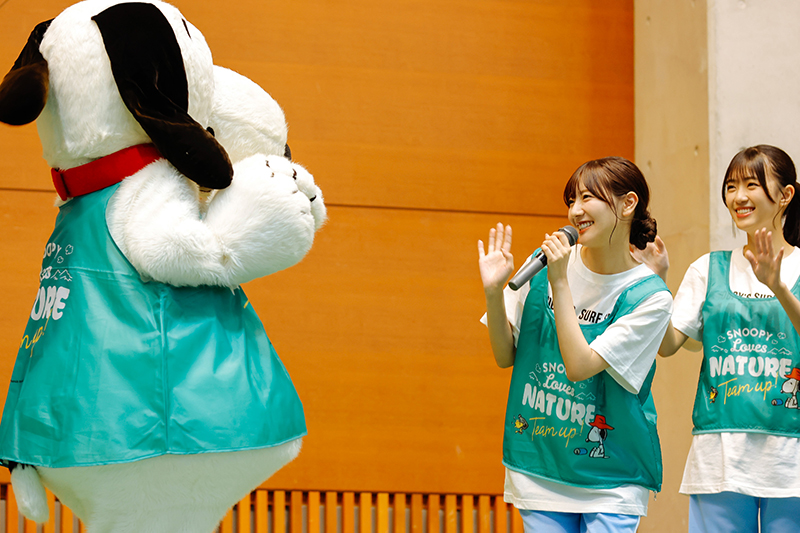 「SNOOPY Loves NATURE “Team up!” in ひなたフェス2024」より