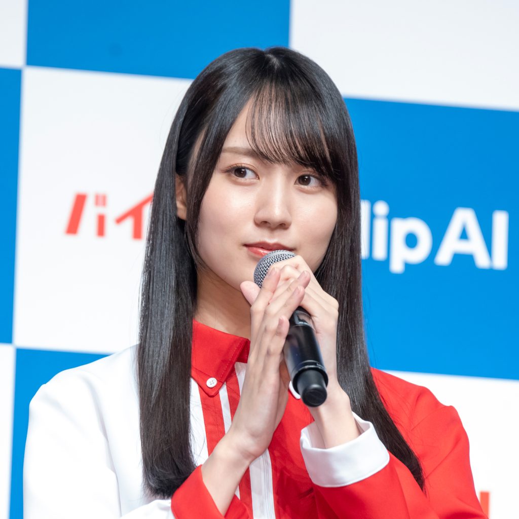 「dip AI」新CM発表会に出席した乃木坂46・賀喜遥香