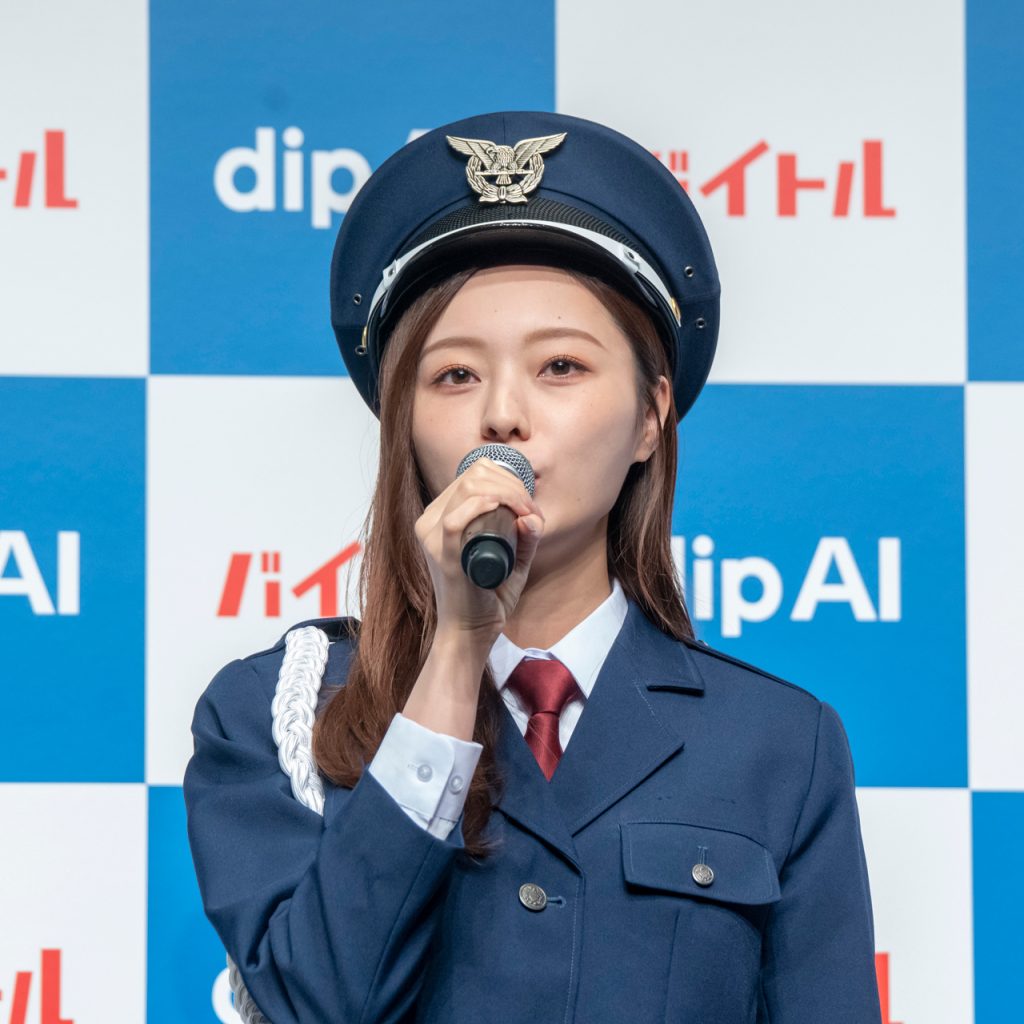 「dip AI」新CM発表会に出席した乃木坂46・梅澤美波