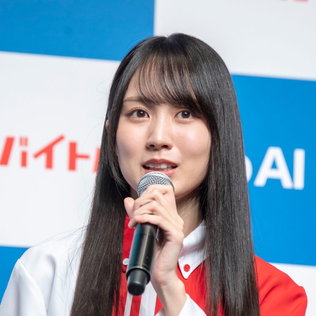 「dip AI」新CM発表会に出席した乃木坂46・賀喜遥香