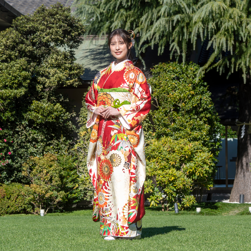 『2025年新春晴れ着撮影会』に出席した玉田志織