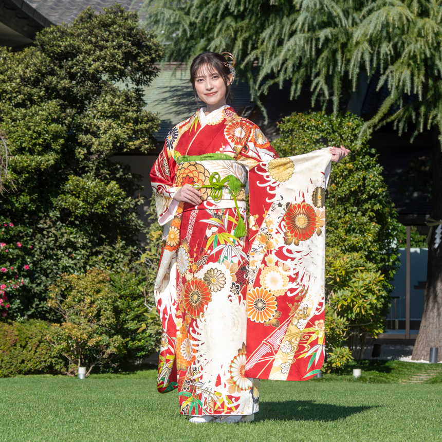 『2025年新春晴れ着撮影会』に出席した玉田志織